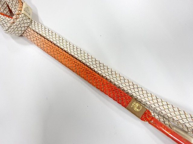 JAPANESE KIMONO / UNUSED HAND-TIED OBIJIME